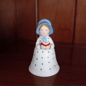 Limited Ed 1980 Holly Hobbie Music Of Christmas Porcelain Figurine Bell Ornament